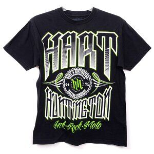 VTG Y2K Hart & Huntingtion Tattoo Company Ink Rock Moto Men's MD Tee T-Shirt